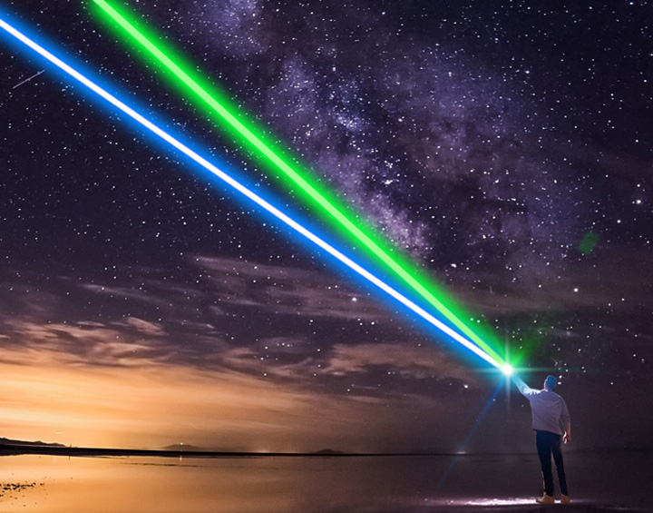 pointeur laser vert de haute puissance